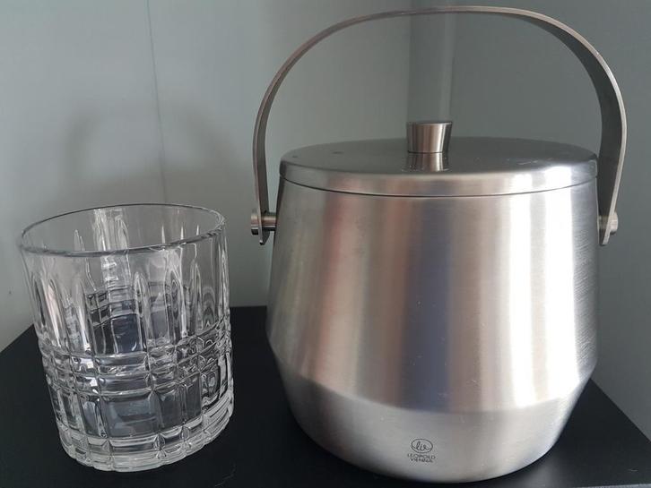 Leopold Vienna ijsemmer + LV water/cocktail glas, nieuw., Huis en Inrichting, Keuken | Keukenbenodigdheden, Zo goed als nieuw