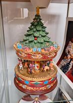Zgan grote kerstdorp carrousel inclusief adapter, Diversen, Kerst, Ophalen of Verzenden
