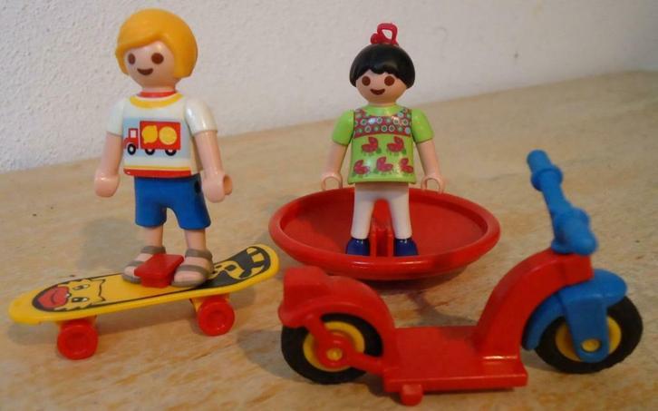 leuk setje Playmobil 2 kinderen met speeltuin 4764, Kinderen en Baby's, Speelgoed | Playmobil, Zo goed als nieuw, Complete set
