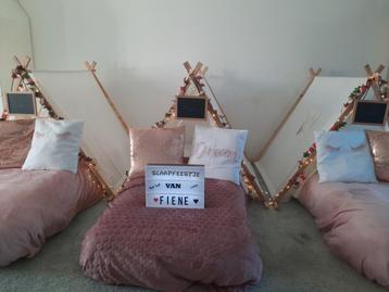 Rose Gold /Tipi slaapfeestje /kinderfeestje / tipitent beschikbaar voor biedingen