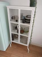 Vitrinekast, staal gelakt, Ophalen, Met deur(en), 100 tot 150 cm, 50 tot 100 cm