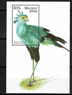 maldives 1997 pf blok roofvogels birds of prey vogels, Ophalen of Verzenden, Postfris, Dier of Natuur