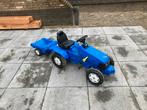 Blauwe Traptrekker New Holland met Aanhanger, Kinderen en Baby's, Speelgoed | Buiten | Voertuigen en Loopfietsen, Ophalen, Gebruikt
