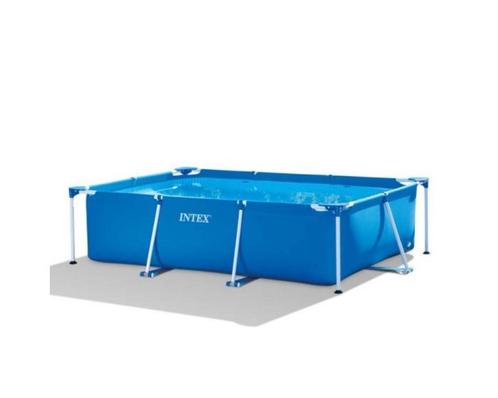 Gebruikt Intex zwembad met pomp te koop., Tuin en Terras, Zwembaden, Gebruikt, Minder dan 80 cm, 200 tot 400 cm, Rechthoekig, Ophalen