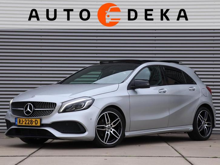 Mercedes-Benz A-klasse 160 Ambition AMG Night Automaat *Pano, Auto's, Mercedes-Benz, Bedrijf, Te koop, A-Klasse, ABS, Airbags