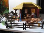 playmobil stal huis hut met boerderij dieren, Ophalen of Verzenden, Gebruikt