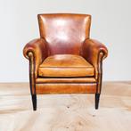 Schapenleren fauteuil Lounge Atelier Rosan + BEZORGING, Huis en Inrichting, Gebruikt, ., Chesterfield, Ophalen of Verzenden