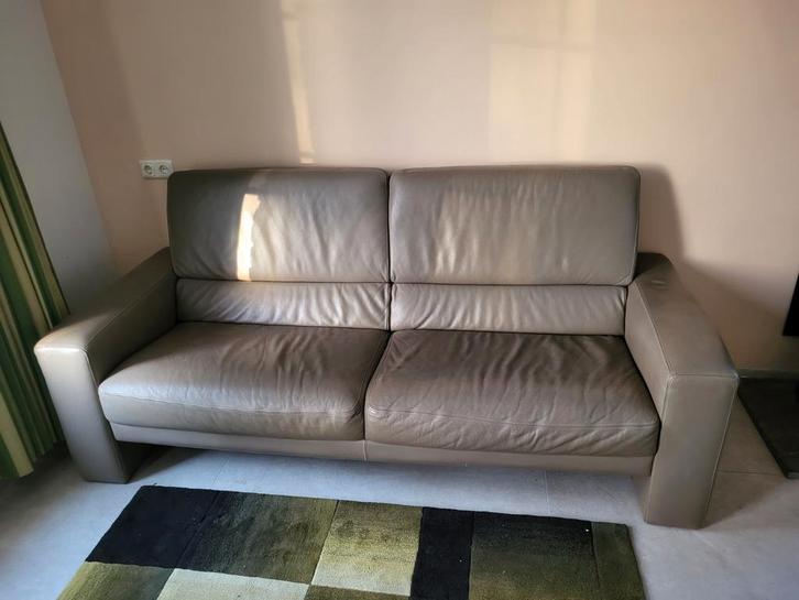 2.5-zits leren bank, Huis en Inrichting, Banken | Sofa's en Chaises Longues, Tweepersoons, 75 tot 100 cm, Leer, Ophalen