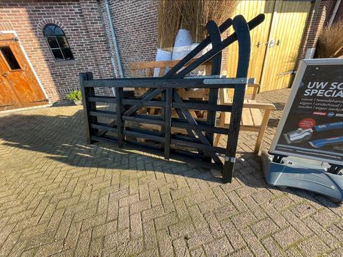 Landhek toegangspoort hout, Tuin en Terras, Tuinhekken en Hekwerk, Zo goed als nieuw, Tuinhek, Hout, Ophalen of Verzenden