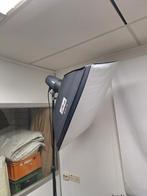 Fotostudio's compleet lampen en rol met achtergronddoek, Ophalen of Verzenden, Gebruikt, Complete fotostudio