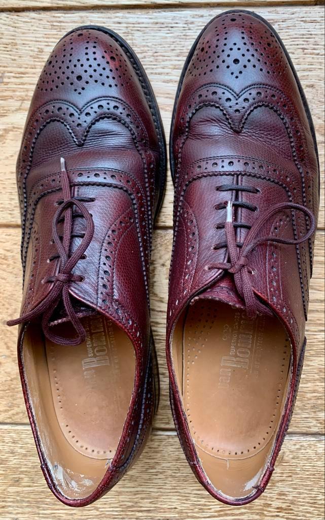 Klassieke van Bommel Brogues - Kastanjebruin 44 / 9, Kleding | Heren, Schoenen, Gedragen, Veterschoenen, Bruin, Ophalen of Verzenden