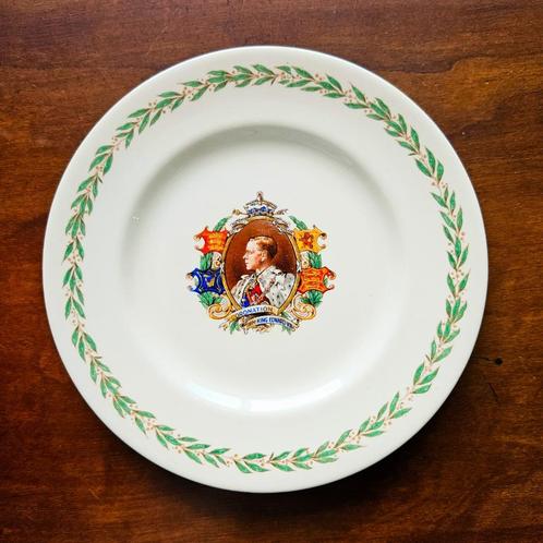 Herinneringsbordje kroning Edward VIII, Antiek en Kunst, Antiek | Porselein, Ophalen of Verzenden