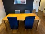 Eettafel met 4 stoelen – goede staat, Huis en Inrichting, Tafels | Eettafels, Ophalen, Gebruikt, 200 cm of meer, 50 tot 100 cm