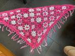 Stola gehaakte roze sjaal, Nieuw, Ophalen of Verzenden, Sjaal, Maat 46/48 (XL) of groter