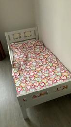 Peuterbedje, alleen gebruikt als logeerbed voor kleinkind, Kinderen en Baby's, Ophalen, 140 tot 160 cm, 70 tot 85 cm, Lattenbodem