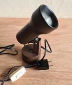 te koop: bruin kunststof spotje, retro vintage jaren 70, Huis en Inrichting, Lampen | Spots, Kunststof, Gebruikt, Ophalen of Verzenden