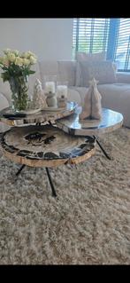 Salontafel tafel set., Ophalen, Rond, 50 tot 100 cm, Zo goed als nieuw