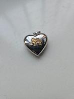 Zilveren Hanger Hart met Gouden Olifant, Ophalen of Verzenden