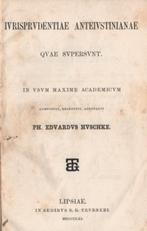 Iurisprudentiae Anteiustinianae quae supersunt ~ 1e dr. 1861, Antiek en Kunst, Antiek | Boeken en Bijbels, Verzenden