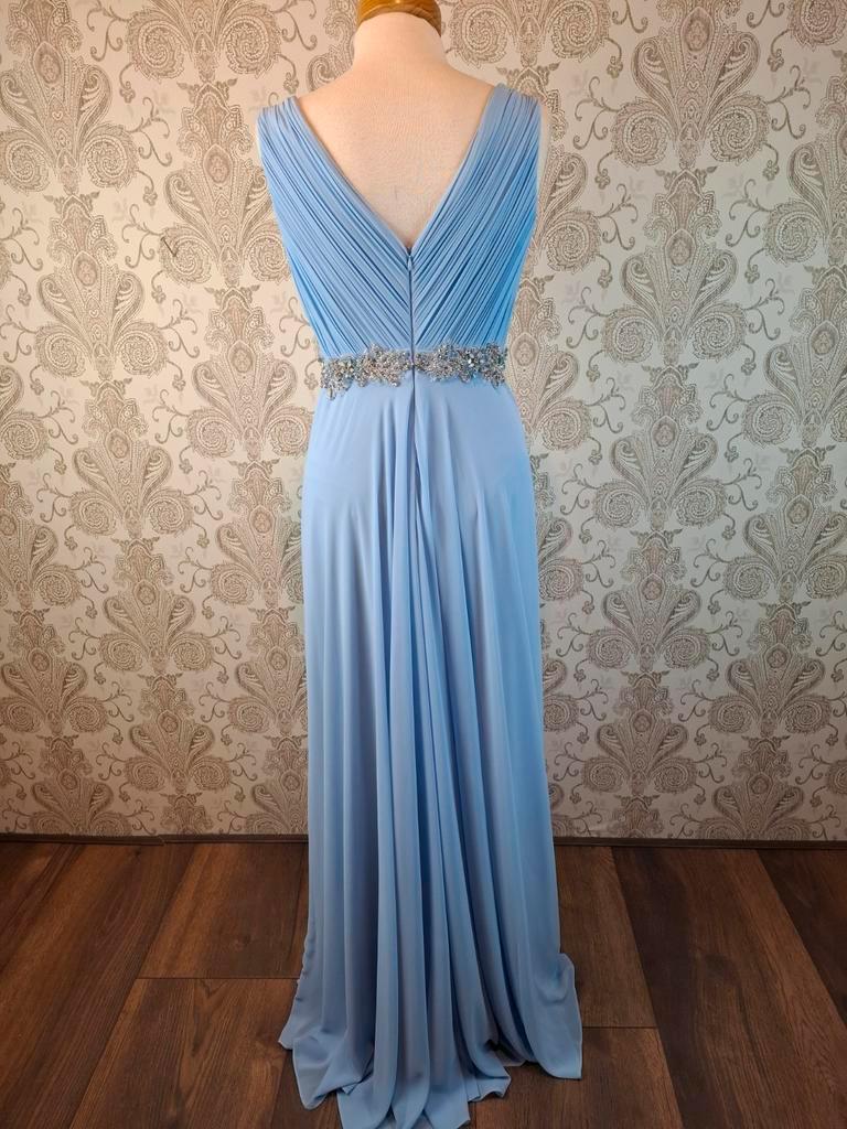 ≥ Prachtige blauwe galajurk feestjurk mt 36 — Gelegenheidskleding