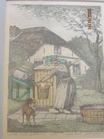 John de JONGH, Mooie Handgl Litho Vr doet was bij de POMP, Antiek en Kunst, Ophalen