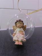 Glazen kerstbal met engeltje, Diversen, Ophalen, Zo goed als nieuw