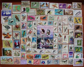 - 386 - 100 Vogel zegels + Blokje.  U krijgt wat U ziet. beschikbaar voor biedingen