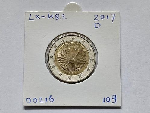 2-euromunt Duitsland (D) D 2017 Koers LX-K8.2, Postzegels en Munten, Munten | Europa | Euromunten, Losse munt, 2 euro, Duitsland