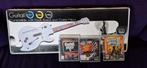Guitar Hero / Rock Band gitaar met 3 spellen (CIB), Spelcomputers en Games, Games | Sony PlayStation 3, Muziek, 1 speler, Ophalen of Verzenden