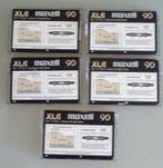 5 Maxell XLII 90 IEC Type II, High Position cassettes C90, Overige genres, Zo goed als nieuw, Onbespeeld, Verzenden