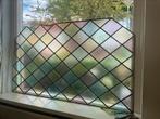 Glas in lood raam / voorzet raam/ kleurrijk opknapper., Doe-het-zelf en Verbouw, Glas en Ramen, Ophalen, Gevelraam of Ruit, Minder dan 80 cm
