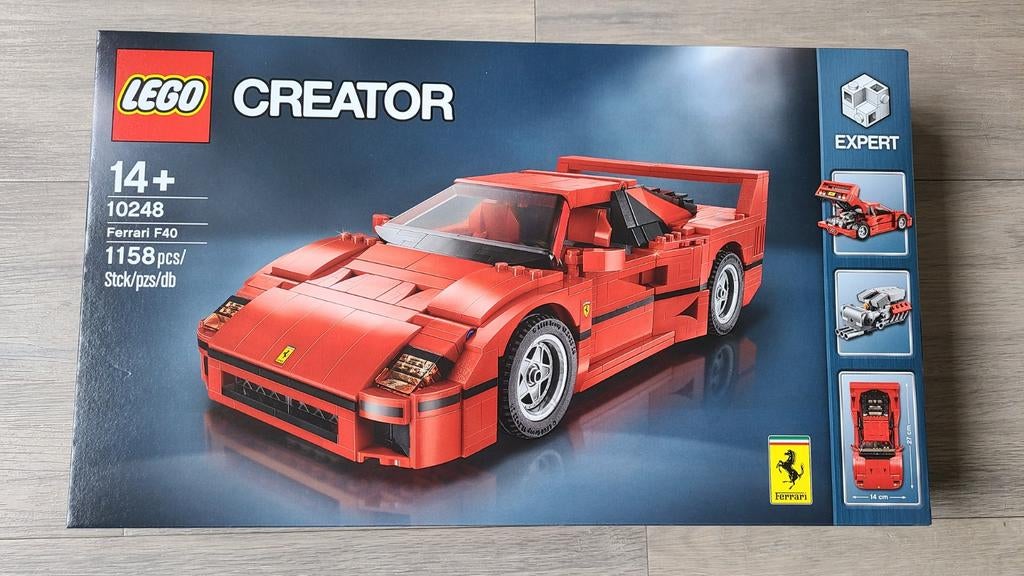 Lego Creator Expert Ferrari F40 10248 - Nieuwstaat!, Kinderen en Baby's, Speelgoed | Duplo en Lego, Ophalen of Verzenden, Zo goed als nieuw
