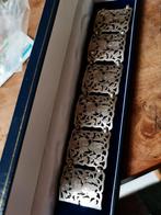 Djokja zilveren brede armband., Sieraden, Tassen en Uiterlijk, Armband, Ophalen of Verzenden, Zilver