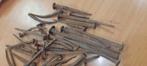 Lot oude smeedijzeren klinknagels/ spijkers, Antiek en Kunst, Antiek | Gereedschap en Instrumenten, Ophalen of Verzenden