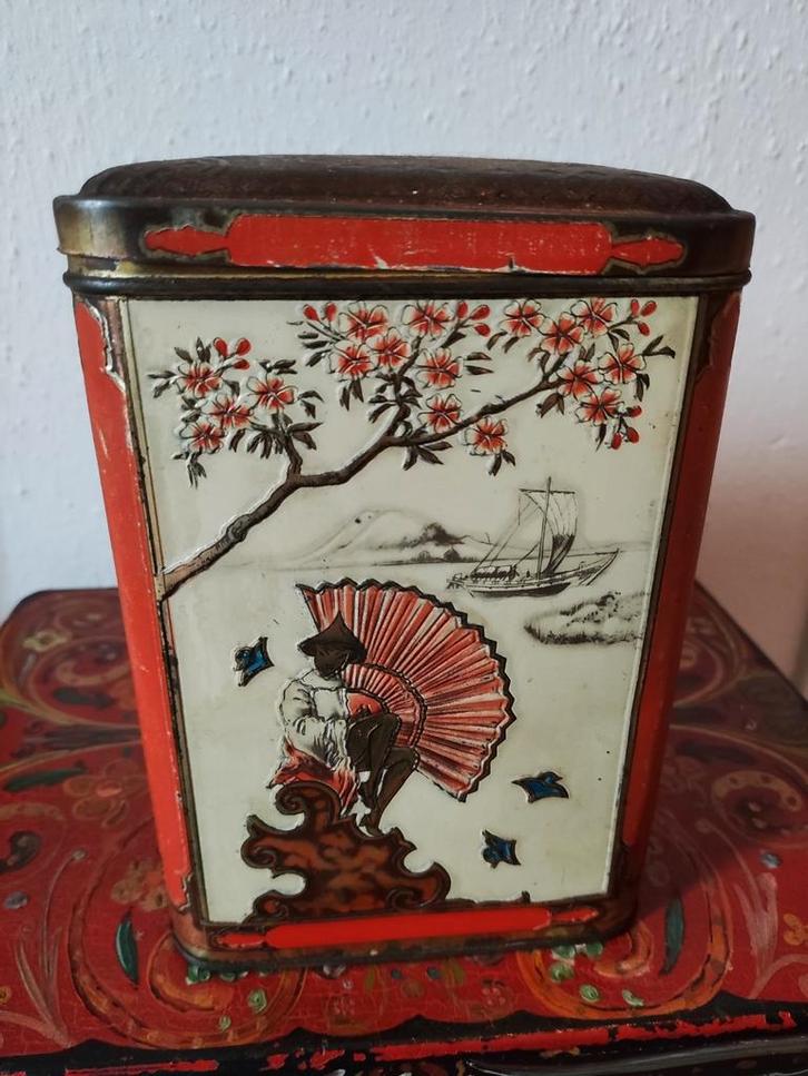 Antiek blik van Niemeijer's koffie en thee, Verzamelen, Blikken, Gebruikt, Koffie, Overige merken, Verzenden