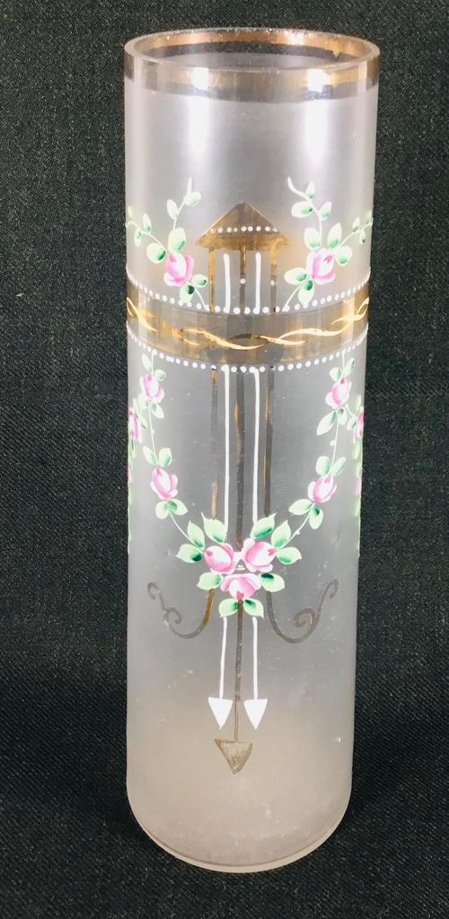 Antieke design Art Nouveau Jugendstill glazen kegelvaas, Antiek en Kunst, Antiek | Glas en Kristal, Verzenden