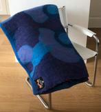 Tweepersoons deken van 100% zuiver scheerwol | 240 X 215 cm, Blauw, Deken of Dekbed, Ophalen of Verzenden, Zo goed als nieuw