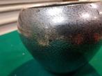 bloempot aardewerk , rvs kleur met zwart, Ophalen of Verzenden, 'T Olde Gre-j, Info@toldegrej.nl, Endepoelstraat 20f Didam
