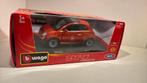 Fiat 500 oranje bburago 1.24