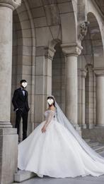 Bruidsjurk, Kleding | Dames, Ophalen of Verzenden, Zo goed als nieuw, Wit, Trouwjurk