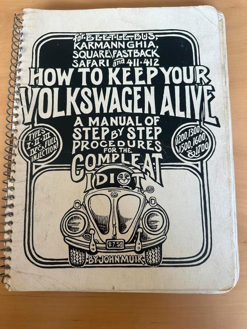 How to keep your volkswagen alive John Muir manual, Boeken, Auto's | Boeken, Gelezen, Volkswagen, Ophalen of Verzenden