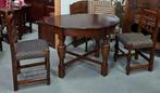 Ovale eettafel 108 cm met 2 stoelen, Ophalen