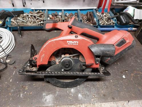Hilti SCW 22-A Accu Cirkelzaag – compleet met accu, Tuin en Terras, Grasmaaiers, Gebruikt, Ophalen of Verzenden