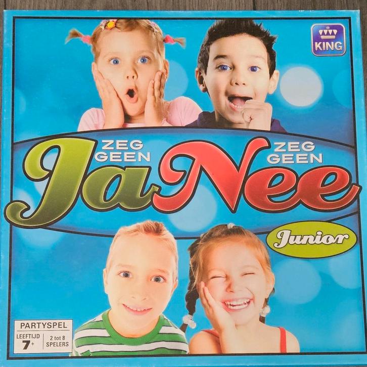 Ja Nee Junior - Leuk partyspel!, Hobby en Vrije tijd, Gezelschapsspellen | Overige, Gebruikt, Een of twee spelers, Drie of vier spelers