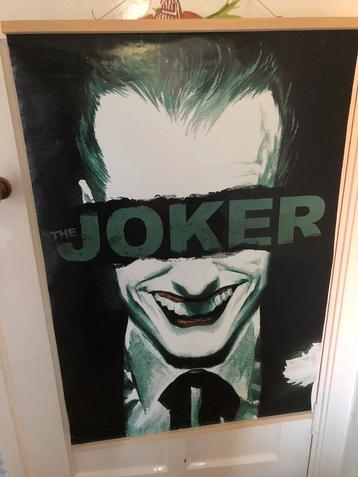 Poster van The Joker in houten posterhouder beschikbaar voor biedingen
