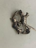 R118 Prachtige zilveren broche fazant, Ophalen of Verzenden, Zilver, Broche