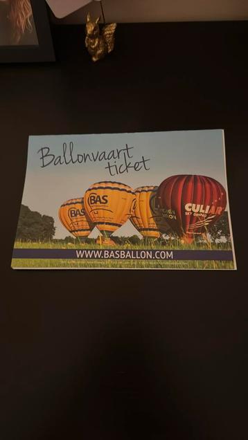 4x cadeaubon ballonvaart van Bas ballonvaarten. beschikbaar voor biedingen