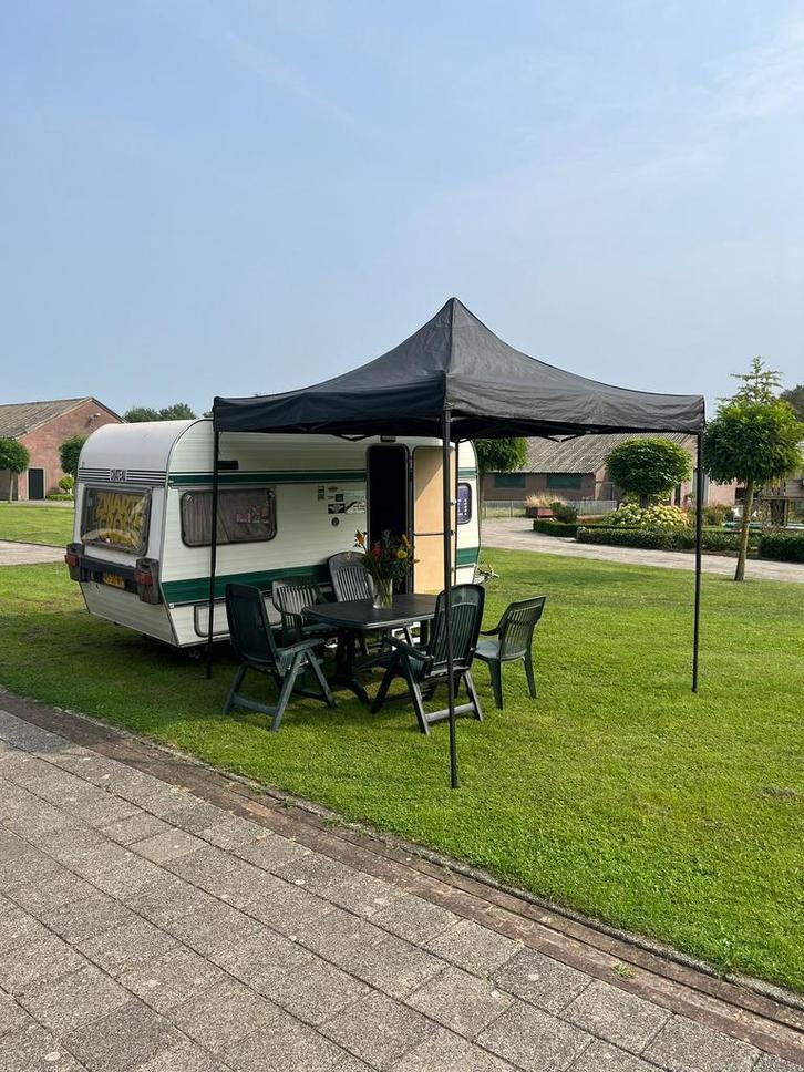 Te huur: festivalcaravan, Caravans en Kamperen, Tenten, tot en met 4, Gebruikt, Ophalen