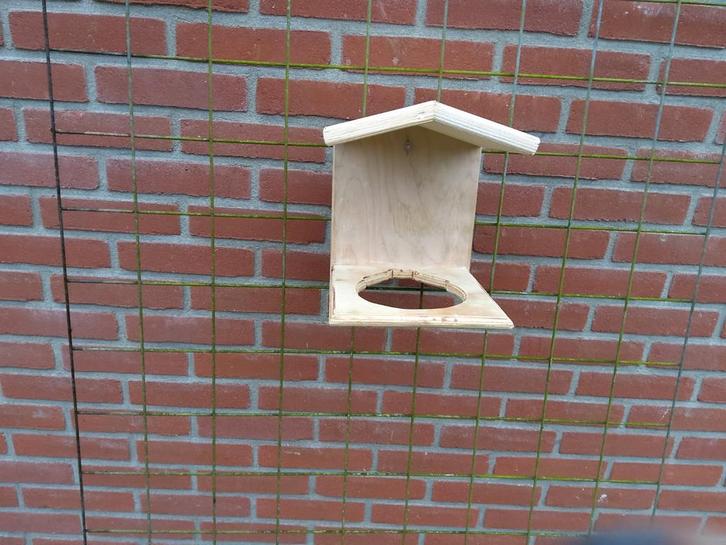 5 x Nestkappelletjes. voor bv goudvinken putters, Dieren en Toebehoren, Vogels | Hokken en Kooien, Nieuw, Hout, Ophalen of Verzenden