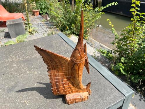 Vintage palissander zwaardvis, Antiek en Kunst, Kunst | Designobjecten, Ophalen